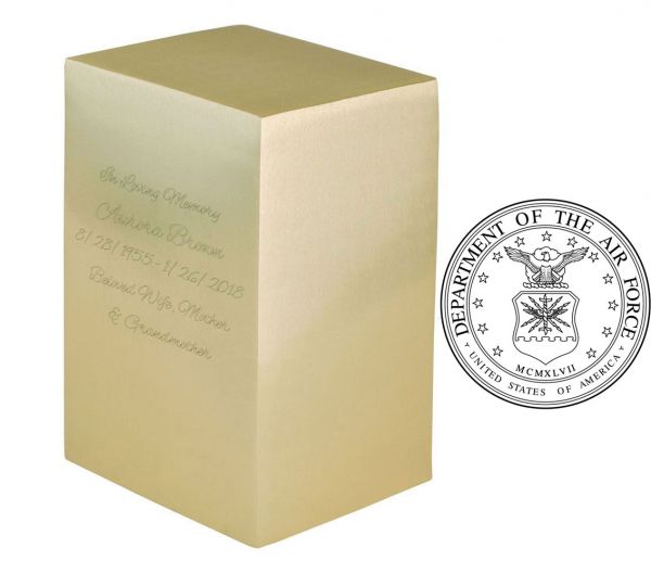 Classic Air Force Brass Urn   